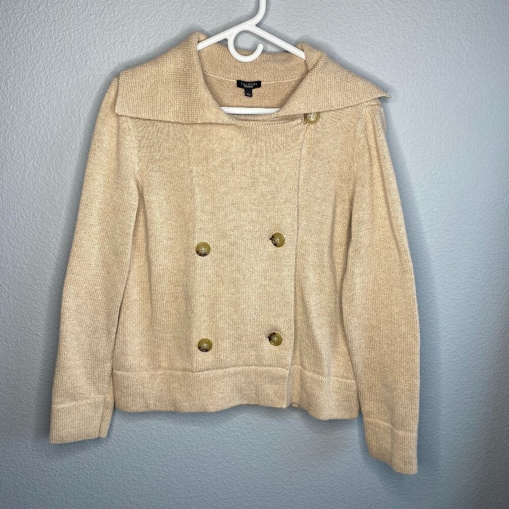 Talbots Knit Double Breasted Sweater